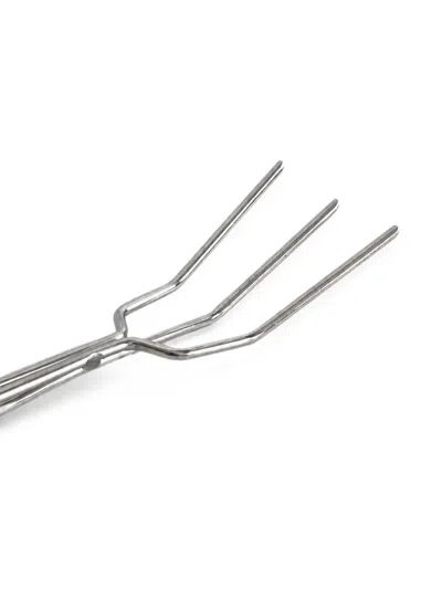 Hay Triple-prong Fire Fork In Silver