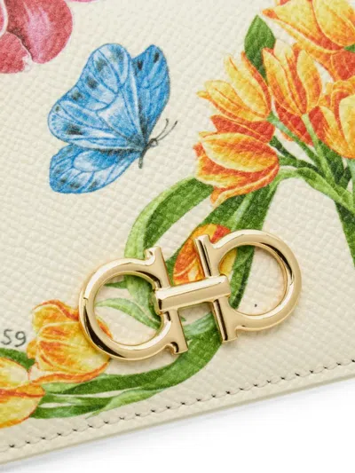 Ferragamo Gancini Compact Wallet In Multi