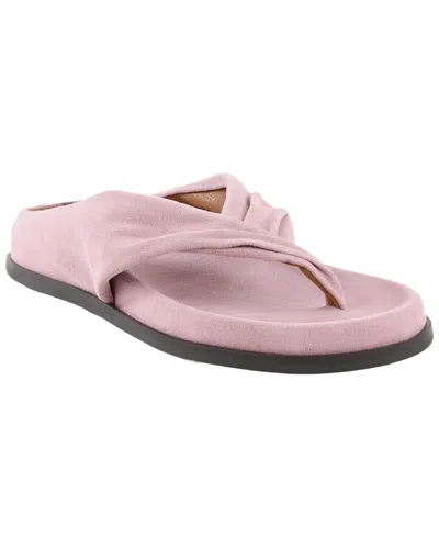 Seychelles Draped Suede Sandal In Pink