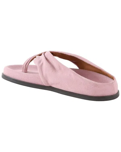 Seychelles Draped Suede Sandal In Pink