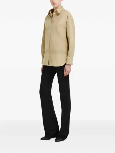 Ferragamo Oversize Shirt In Neutral