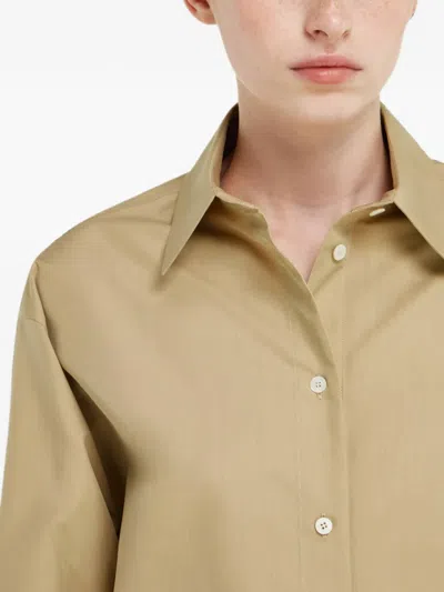 Ferragamo Oversize Shirt In Neutral