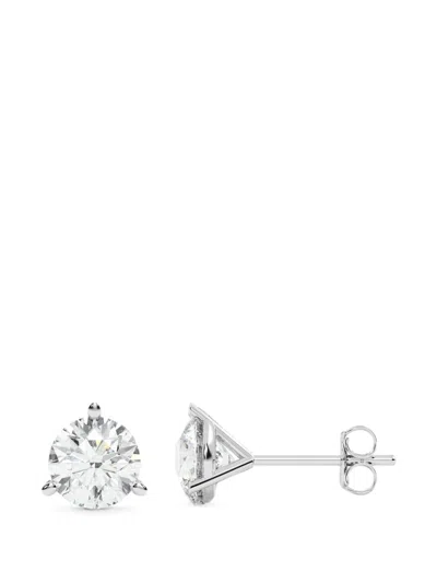 Diamond Essentials Lab-grown Diamond Stud Earrings In Metallic