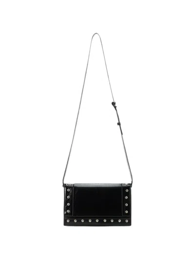 Iceberg Stud-embellished Shoulder Bag In Black