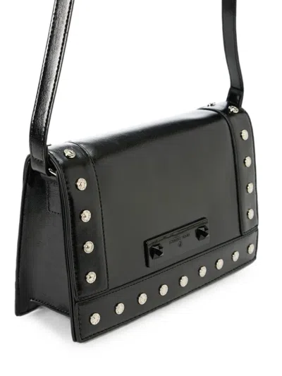 Iceberg Stud-embellished Shoulder Bag In Black