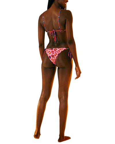 Farm Rio Leopard Pop Triangle Bikini Bottom In Multi