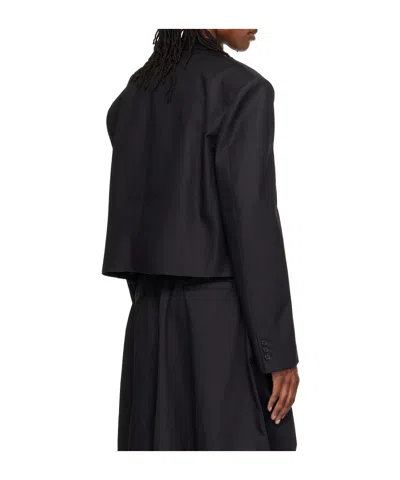 Lu'u Dan Slashed Long-sleeved Blazer In Multi