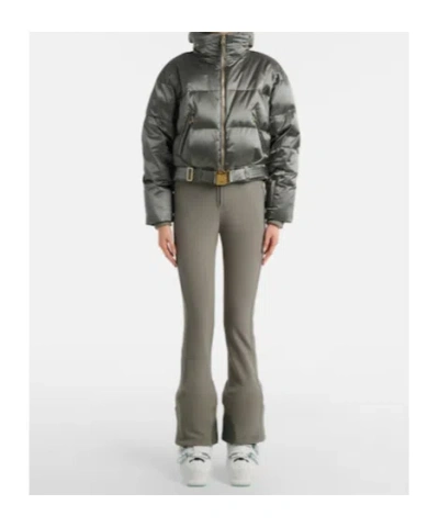 Bogner Down Ski Suit And Jacket Set In Gray