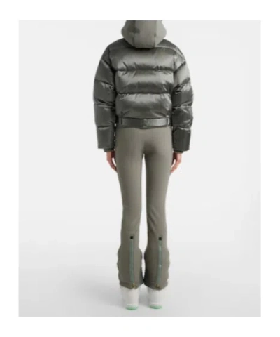Bogner Down Ski Suit And Jacket Set In Gray