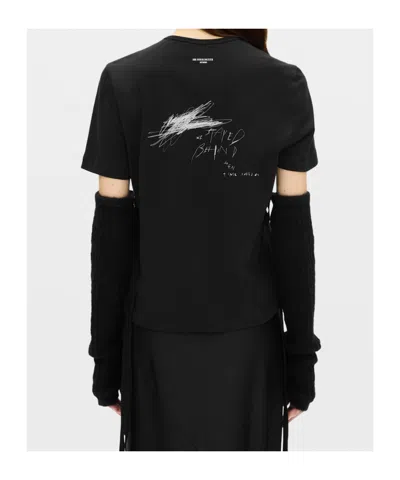Ann Demeulemeester Mea Knitted Gauntlets In Pattern