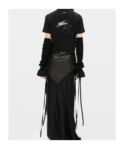 Ann Demeulemeester Mea Knitted Gauntlets In Pattern