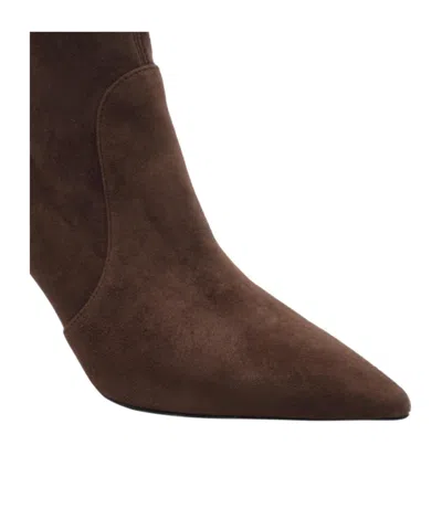 Stuart Weitzman Pointed-toe Ankle Boots In Multi