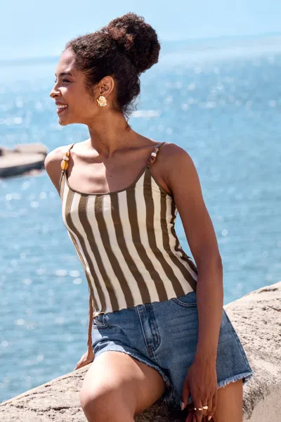 Cupshe Magic Hour Striped Top In Multi