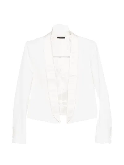 Tom Ford Wool Tuxedo Jacket In White