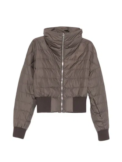 Moncler Grey Quilted Jacket In Grey