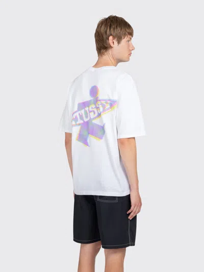 Stussy Dot Surf T-shirt In White