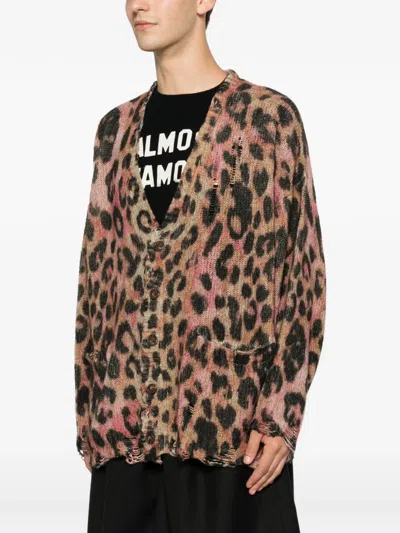 R13 Leopard-print Cardigan In Multi