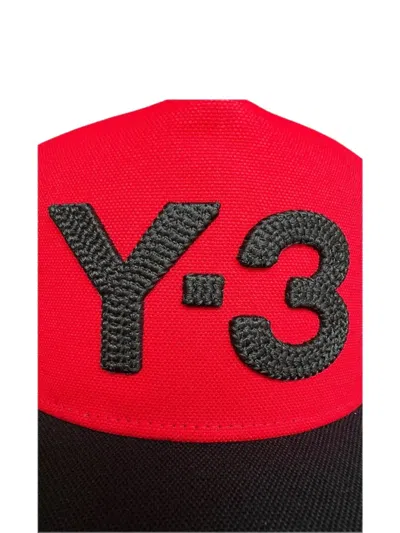 Y-3 Logo-embroidered Mesh-panel Trucker Cap In Black