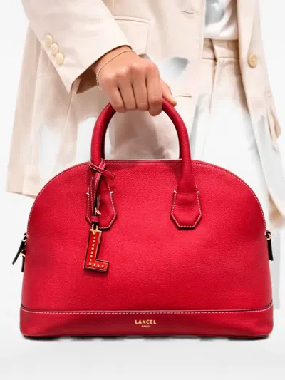 Lancel Leather Shoulder Bag In Pink