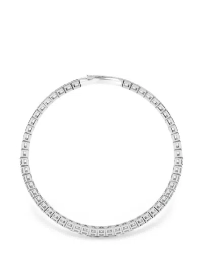 Diamond Essentials Lab-grown Diamond Flexible Bangle In Metallic