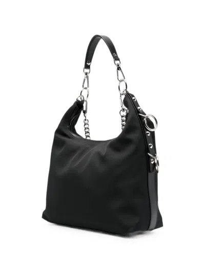 R13 Stud-embellished Chain-link Shoulder Bag In Black