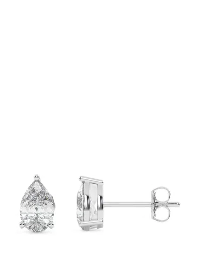 Diamond Essentials Diamond Stud Earrings In Silver