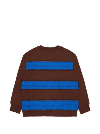 N°21 Distressed Striped Sweater In Multi