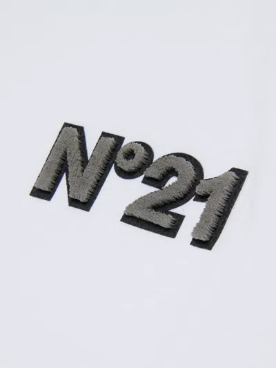 N°21 Logo-patch T-shirt In White