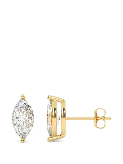 Diamond Essentials Diamond Solitaire Earrings In Silver