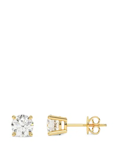 Diamond Essentials Diamond Stud Earrings In Silver
