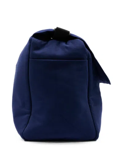Moschino Teddy Bear Patch Shoulder Bag In Blue