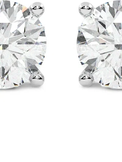 Diamond Essentials Diamond Earrings In Silver