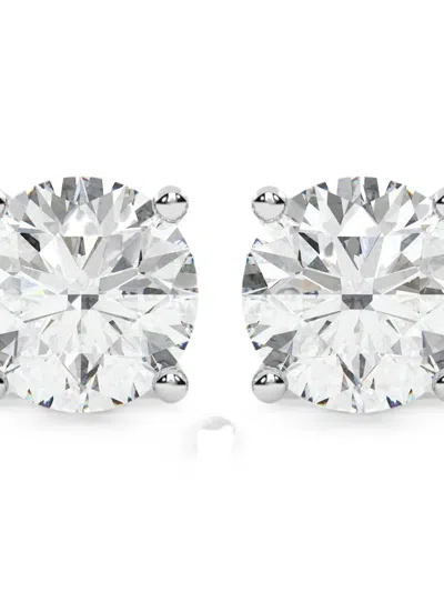 Diamond Essentials Diamond Stud Earrings In Metallic