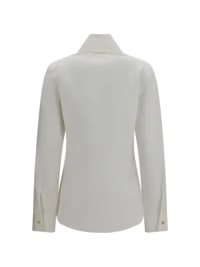 Khaite Ivy Cotton-poplin Shirt In Neutral