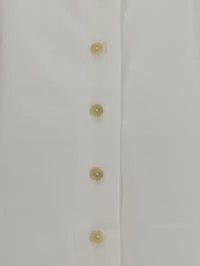 Khaite Ivy Cotton-poplin Shirt In Neutral