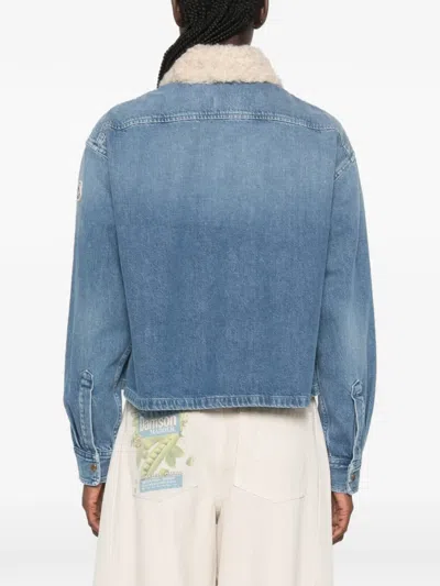 Moncler Long-sleeve Jacket In Blue