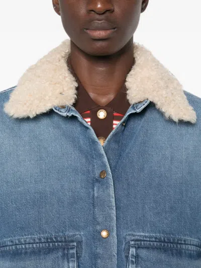 Moncler Long-sleeve Jacket In Blue
