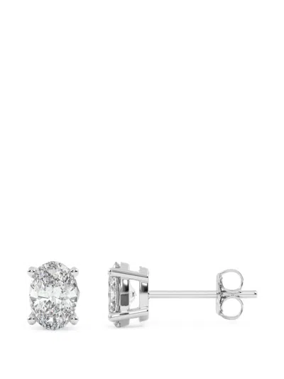 Diamond Essentials Diamond Earrings In Metallic