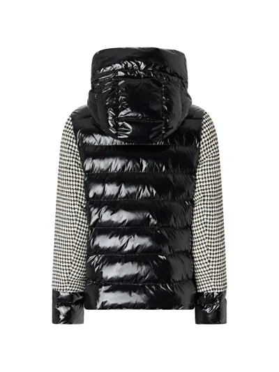 Pinko Houndstooth-pattern Padded Jacket In Multi