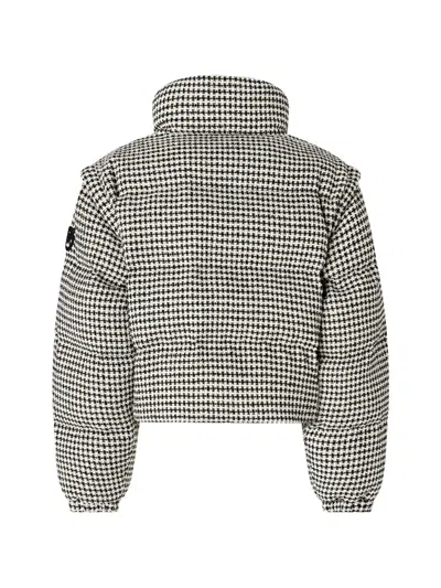 Pinko Houndstooth-pattern Padded Jacket In Multi