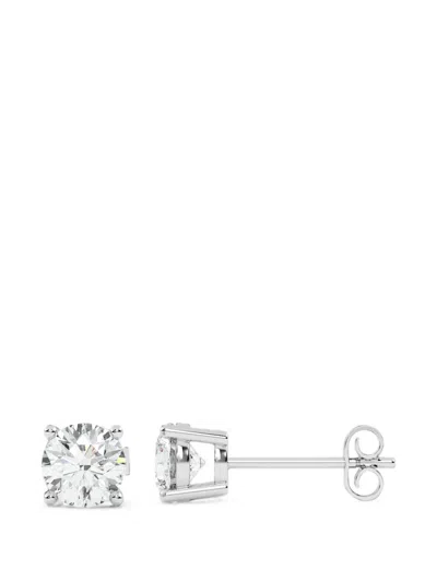 Diamond Essentials Diamond Earrings In Metallic