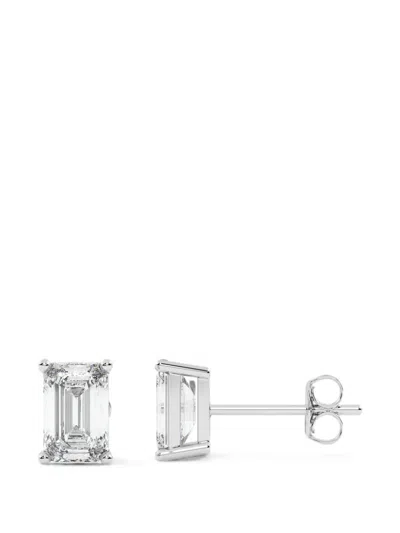 Diamond Essentials Post-back-fastening Diamond Earrings In White