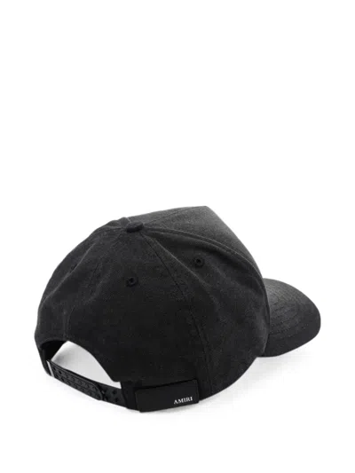 Amiri Mens Black Script Cotton Baseball Cap In Black