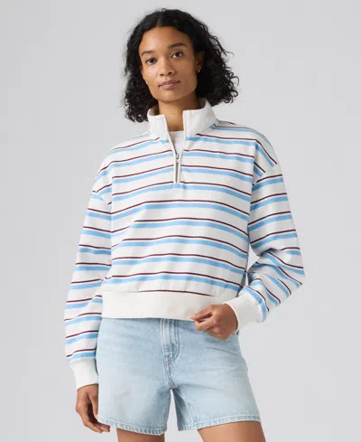 Levi's Everyday Quarter Zip Sweatshirt In Multi