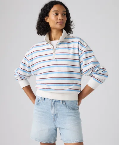 Levi's Everyday Quarter Zip Sweatshirt In Multi