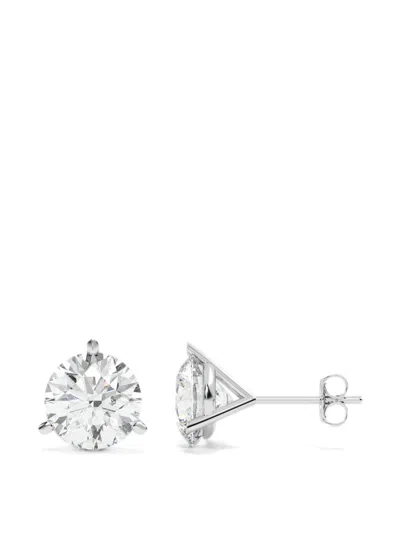Diamond Essentials Diamond Stud Earrings In Silver