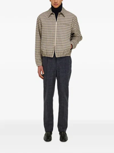 Ferragamo Check Bomber Jacket In Multi