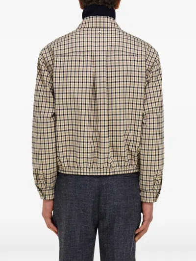 Ferragamo Check Bomber Jacket In Multi