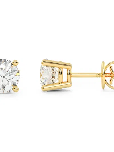 Diamond Essentials Diamond Stud Earrings In Gold