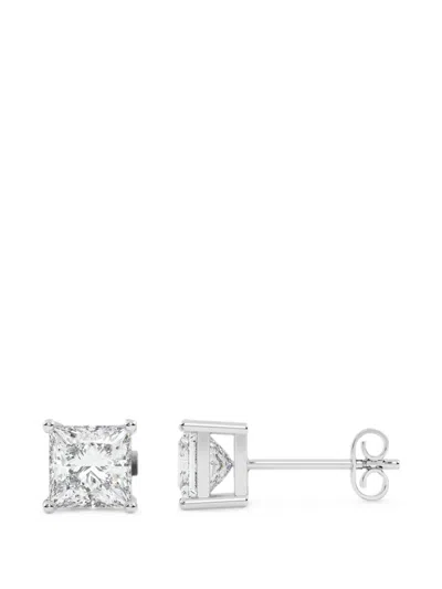 Diamond Essentials Diamond Stud Earrings In Silver